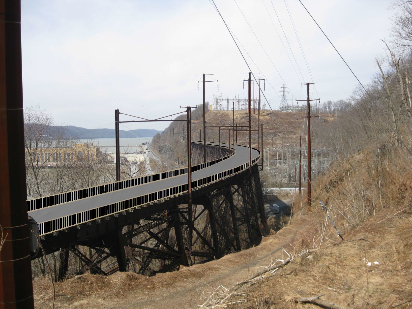 Safe harbor trestle rendering